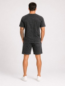 Conjunto Casual de Verano/Otoño para Hombre, Camiseta y Pantalones Cortos Suaves y Transpirables para Playa y Vacaciones, Servicio OEM, Colores Personalizados, Mejor Calidad - Product Image 6
