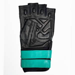 Gants de musculation en PU durables à demi-doigts avec sangle de poignet réglable, logo/couleur personnalisés, imperméables, qualité supérieure - Product Image 5