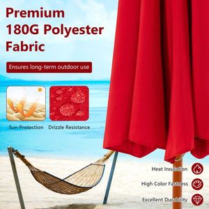 Catégorie de produits Parapluie rond de 9.5 pieds avec nervures en fibre de verre à poulie durable et élégant - Product Image 2