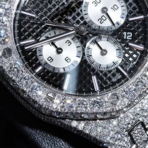 นาฬิกา VVS Moissanite สุดหรู | โชว์โครงกระดูกประธานาธิบดี | ผู้ทดสอบเพชรผ่านขายส่ง - Product Image 2