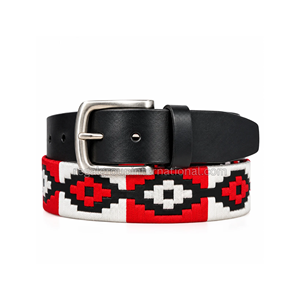 Cinturón de Cuero Personalizado para Hombre con Hebilla de Pin, Estilo Casual Negro, Transpirable y de Secado Rápido, Opción de Logotipo Personalizado - Product Image 1