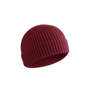 Unisex Ribbed <b>Beanie</b> Hat Wool Blend Wholesale Custom Design Unisex Stripes Knit Cuffed <b>Beanies</b> Outdoor Sports Ear Protection - Product Image 1