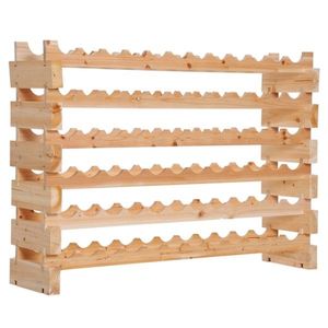 Portabottiglie Moderno in Teak Massiccio, Alluminio, Mogano, Quercia, Pannello MDF, Mogano Pieghevole, Espositore in Ferro, Vetro Acrilico, Metallo, Arredamento per la Casa - Product Image 4