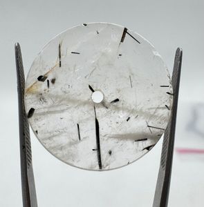 Natural Black rutile Watch Dial Flat Back Size 31.50mm Thickness 0.9mm One Sided Polished Watch <b>Face</b> - Product Image 5