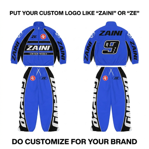 ZAINI 120 GSM Premium Polyester Taslon Men <b>Windbreaker</b> Suit Blue <b>Black</b> Panel Design Custom Logo OEM ODM Breathable Winter Hooded - Product Image 1