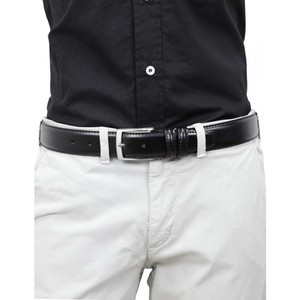 Ceinture pour homme de haute couture, faite à la main, en cuir de vache véritable, boucle en alliage, largeur 3,5 cm, boîte de 6 pièces, longueur 105-130 cm - Product Image 1