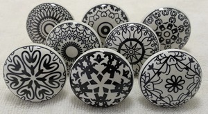 Modern Handcrafted Ceramic Round Cabinet and Drawer <b>Knobs</b> for Kitchen <b>Doors</b>-Luxury Design Multi-piece Package - Product Image 5