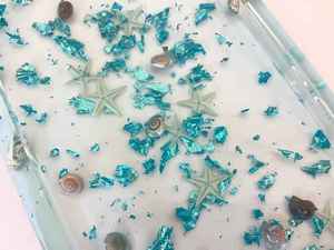 Elegant Handmade White Sky Blue Resin Tray High Quality Sustainable Decorative Serving Plates KISWAH CRAFT Dishwasher <b>Microwave</b> - Product Image 3