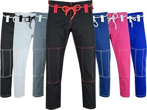 Pantalones de BJJ Unisex de Algodón, Corte Regular, Transpirables, Blancos, Negros, Azules, Pantalones Kimono para Adultos, Ropa Deportiva Rybic - Product Image 4