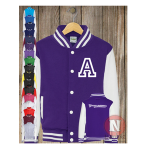 เสื้อแจ็คเก็ตเด็กแบบ Letterman ผ้าขนสัตว์แห้งเร็วสำหรับฤดูหนาว คุณภาพดีที่สุด เสื้อแจ็คเก็ต Letterman ผู้ชายแบบสั่งทำพิเศษ บุด้วยผ้าฝ้ายมาตรฐาน - Product Image 3