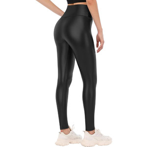 Sculpting Womens Leggings Custom Logo Yoga Pants <b>Stretch</b> Fit Breathable Fitness Wear For Workout Sessions - Product Image 2