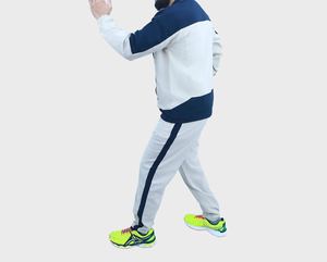 Conjunto Deportivo Rhino Fitness para Hombre, de Manga Larga, con Cierre de Cremallera, Transpirable, de Poliéster y Algodón, Estilo Vintage, Corte Regular, Ropa Deportiva de Invierno - Product Image 4