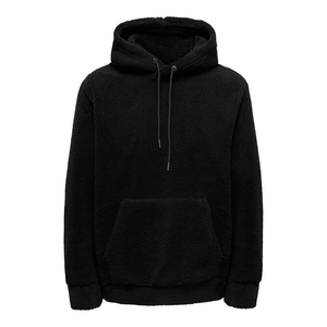 Men Thick Sherpa Hoodie Men Cozy Winter Eco-Friendly 100% Cotton Breathable Customizable Oversized Teddy Fleece Oversized Hoodie - Product Image 1