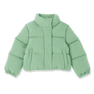Doudoune courte d'hiver brillante et fine à capuche pour femme, style streetwear personnalisé, avec fermeture éclair classique et tricoté effet peigné - Product Image 6