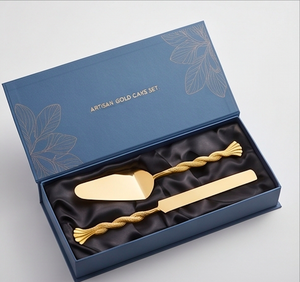 Modern Twisted Design Handle Gold Finished Cake Server For Family Gathering Festive Occasions Use And Gifting Purpose - Product Image 4