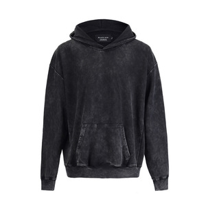 Acid Washed <b>Hoodie</b> <b>500</b> <b>GSM</b> Heavyweight Oversized Streetwear Blank Custom Wholesale - Product Image 1