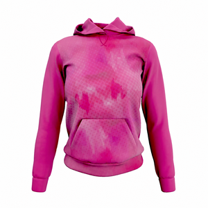 Custom Pink Heat-Transfer 100% Cotton Winter Hoodie for Unisex Lightweight Quick Dry Pullover Hooded <b>Sweatshirt</b> - Product Image 1