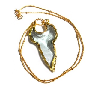 D'accent Forme Cristal Quartz Pendentif Plaqué - Product Image 6