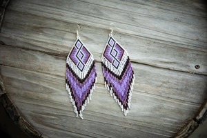 Pendientes Largos de Cuentas de Arroz Coloridas Estilo Boho, Geométricos, con Borlas, para Mujer - Product Image 2