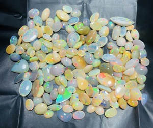 Trimurti <b>Gems</b> 100% Natural Ethiopian Welo <b>Fire</b> Opal Cabochon AAA Grade 10-20mm Smooth Polished Loose Gemstones for Jewelry - Product Image 3