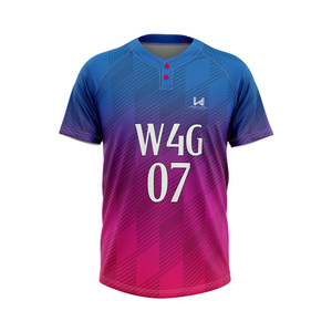 Custom Plus Size Men's Baseball Jerseys Custom Team Names/Numbers Heat Transfer Printed <b>Logo</b> Moisture Wicking 100% Polyester - Product Image 4