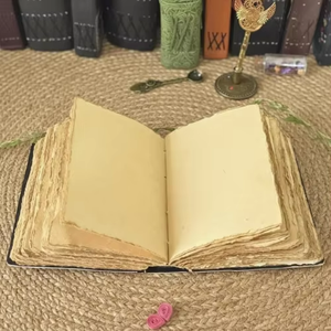 Journal en cuir véritable fait main avec motif hibou, 400 pages, lecture classique, cadeau romantique pour la Saint-Valentin - Product Image 6