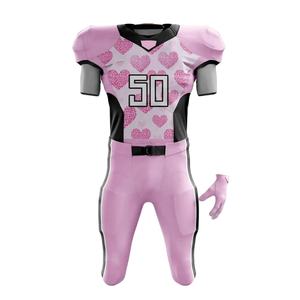 เสื้อแขนสั้นระบายอากาศได้ดีเครื่องแบบทีมฟุตบอลอเมริกันปรับแต่งได้ - Product Image 1