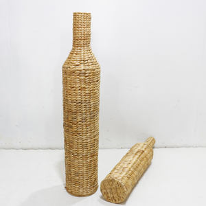 Artex Dong Thap Fábrica al por mayor Floreros Seagrass Materia prima Rústico Negro Florero de piso Artesanía natural Vietnam Hecho a mano - Product Image 5