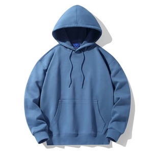 Wholesale Custom Hoodie Men Regular Fit 100% Cotton Fleece Pullover <b>Sweatshirt</b> Anti-Wrinkle Autumn Custom Logo <b>Embroidery</b> - Product Image 6