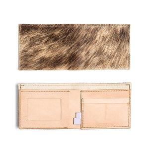 Portefeuille en cuir de vachette fait main pour homme, portefeuille en cuir à poils, design fin, portefeuille à double pli, cuir durable de qualité supérieure - Product Image 5