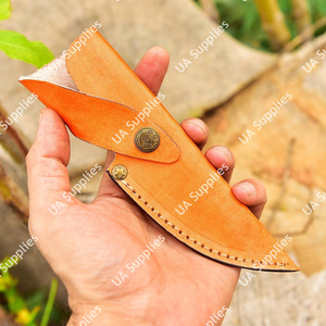 Étui à couteau en cuir véritable épais cousu main OEM, léger, qualité supérieure, pour ceinture, chasse, EDC, faible MOQ, directement de l'usine - Product Image 2