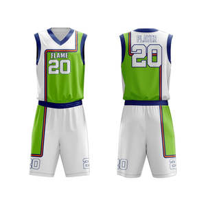 Uniforme de Baloncesto Personalizado de Poliéster Económico, de Buena Calidad, Transpirable, Reversible, Sin Mangas, de Secado Rápido y Antibacteriano - Product Image 3