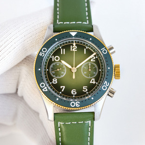 Mature Men's Luxurious Sapphire Crystal <b>Chronograph</b> <b>Automatic</b> Mechanical Watch for Casual Business Banquets - Product Image 4