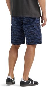 Pantalones Cortos Cargo de Camuflaje Azul para Hombre, Cintura Media, Secado Rápido, Ropa Casual de Verano con Bolsillos - Product Image 2