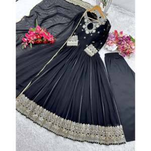 Hermoso Vestido Salwar Kameez de Poliéster con Dupatta para Fiestas y Ocasiones Especiales - Product Image 3