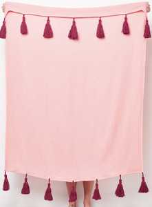 Manta Boho de Algodón Tejida a Mano con Borlas |   Manta Decorativa Tejida para Sofá |   Manta de Algodón con Flecos Personalizada al por Mayor - Product Image 3