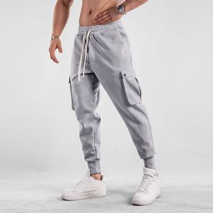 Wholesale Streetwear Casual Trackpants Elastic Waist Cotton Tech Fleece Cargo Joggers Men - Product Image 6