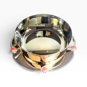 Assiettes et bols en chocolat martelé rose et or, accessoires de chocolat personnalisables, fabricant, tailles et couleurs personnalisées disponibles - Product Image 6