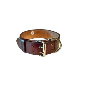 Collier de chien en cuir épais de haute qualité avec produits de cheval de rembourrage souple - Product Image 1