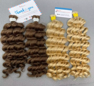 ผมต่อแบบเป็นลอนคลื่นลึกทำจากผมมนุษย์100% เวียดนาม - Product Image 2