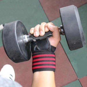 Gants de musculation demi-doigts en cuir avec sangle de poignet réglable, respirants et antidérapants - Product Image 6