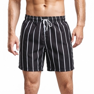 Solid Mid Waist Breathable Quick Dry Eco-Friendly Waterproof Workout Gym <b>Shorts</b> Athletic Pockets <b>Zipper</b> Fly Closure - Product Image 3