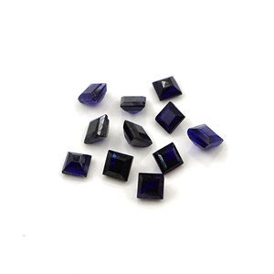 Zafiros azules naturales de Bangkok calibrados en forma de cuadrados de 3.5 mm, piedras preciosas de zafiro azul facetadas sueltas naturales para joyería. - Product Image 6