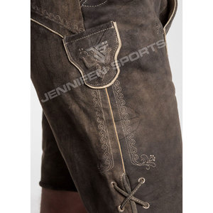 Disfraz de Lederhosen de Piel de Cabra para Hombre, Estilo Bávaro, para Oktoberfest, Festival Alemán de la Cerveza, Cosplay, Fiesta - Product Image 4