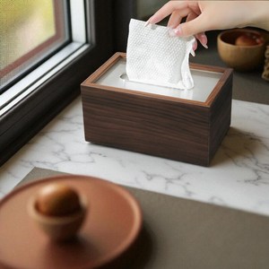 Elegante Caja de Madera para Servilletas y Pañuelos, Diseño Clásico y Duradero, Hecho a Mano, Ecológico, para Hogar, Oficina y Hoteles de Lujo - Product Image 3