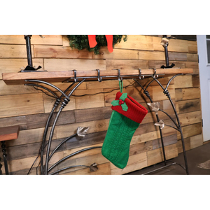 Countertop Christmas <b>Stocking</b> Bronze Metal Tree Custom Decoration Celebration Christmas <b>Stocking</b> <b>Holder</b> Traditional Design - Product Image 4
