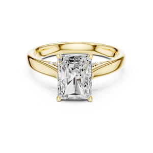 แหวนหมั้นเพชรทรงรัศมี 2 กะรัต เพชรเลี้ยงในห้องปฏิบัติการ ขายดี ทอง 14K พร้อมใบรับรอง IGI VS1 E สำหรับวันครบรอบแต่งงาน - Product Image 1