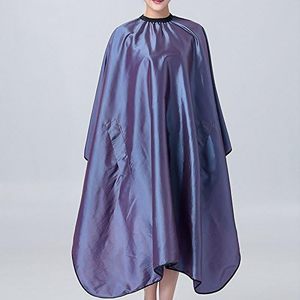Capa de Peluquería de Material PU Resistente al Agua, Color Morado, con Bolsillo, para Uso en Salón - Product Image 3