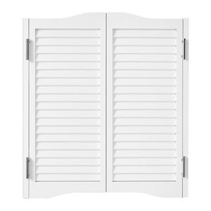 Porte a Battente per Interni in Legno di Pino Premium, 32"W X 36"H, con Parte Superiore Arcuata, Kit di Cerniere e Accessori, Porte Doppie a Battente Stile Saloon - Product Image 1