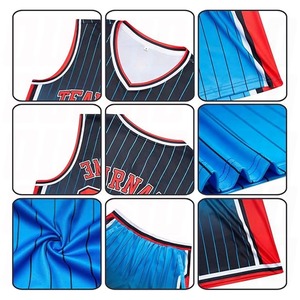 Maillot de basket-ball réversible en polyester, uniforme de sport personnalisé, respirant, grande taille, séchage rapide, anti-bactérien, qualité supérieure - Product Image 4